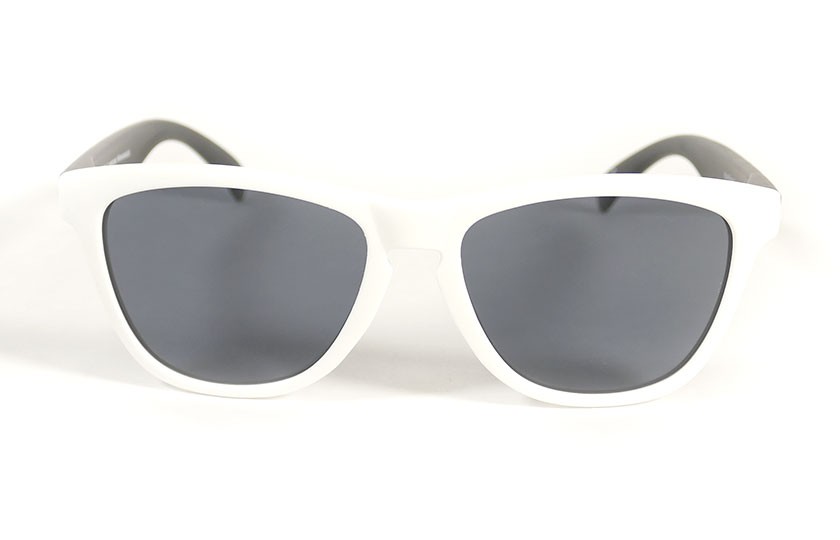 White - Grey glasses - Black