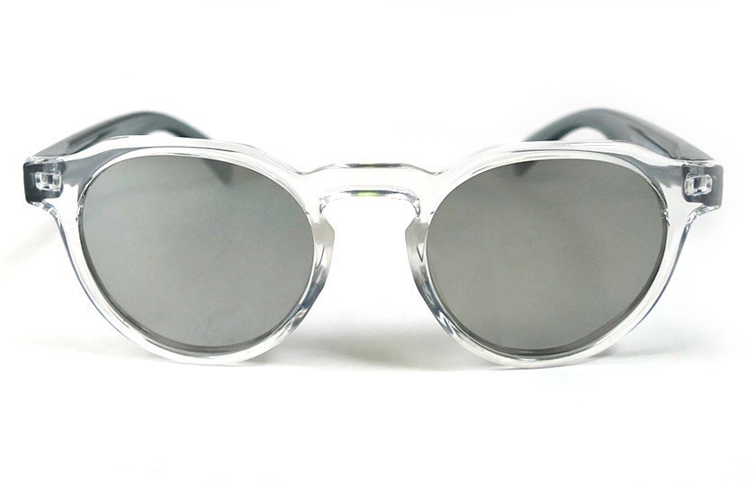 Transparent - Silver glasses - Grey