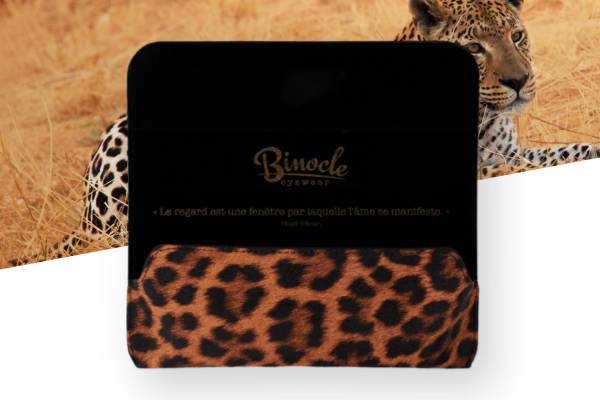 Pochette cuir Binocle
