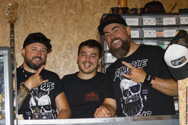 T-shirt Hellfest sérigraphie blanche Binocle