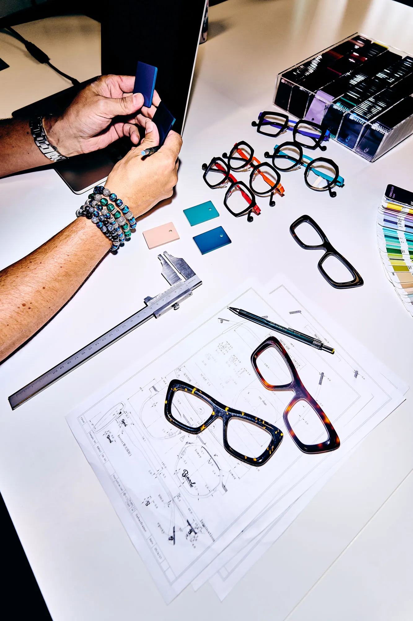 Atelier de fabrication de lunettes